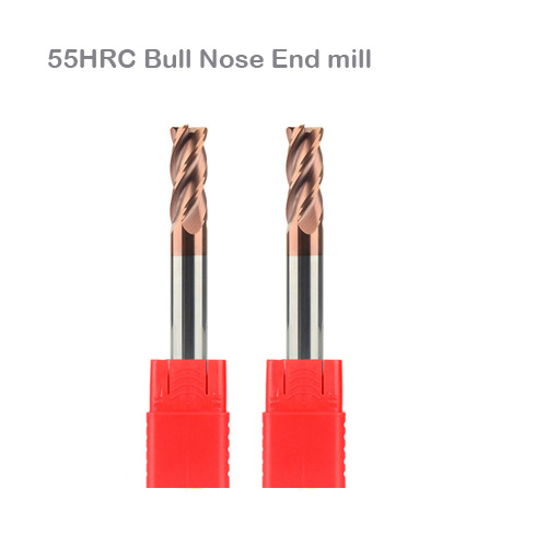 bull nose end mill cutter 55 HRC